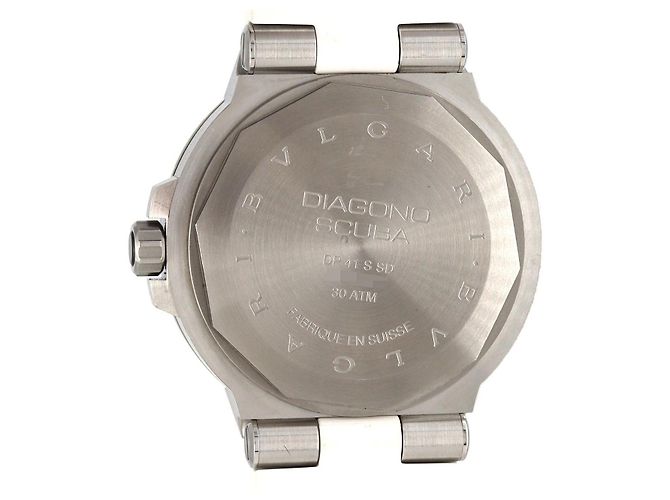 Bulgari Bvlgari Diagono Scuba Acero Inoxidable Automático Blanco - vista 4