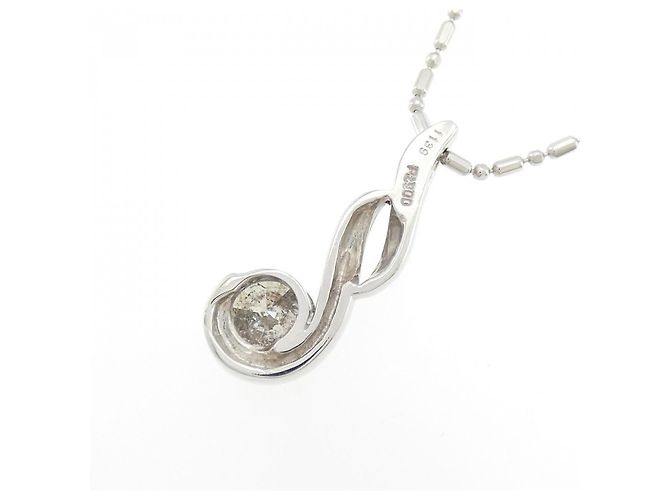 Autre Marque Collana con Diamanti Pt900 Pt850 Argento - vista 4