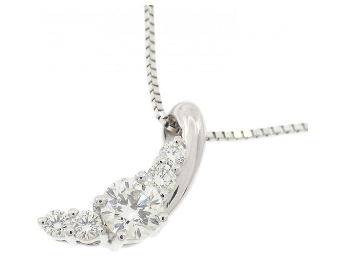 Autre Marque Collana con Diamanti Pt900/Pt850 Argento - vista 3