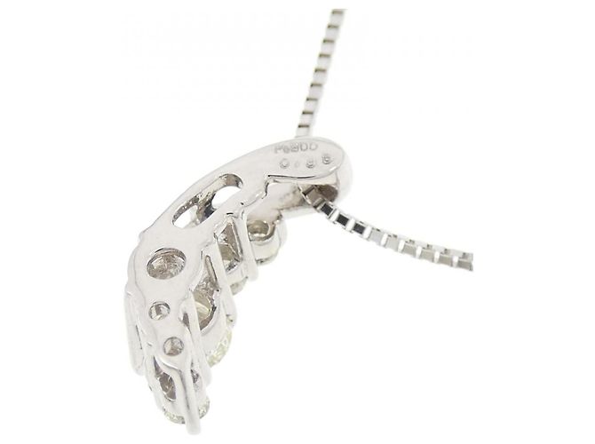 Autre Marque Collana con Diamanti Pt900/Pt850 Argento - vista 4
