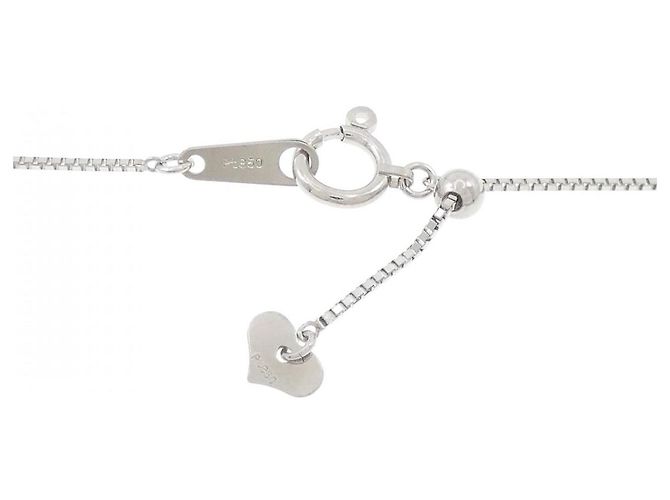 Autre Marque Collana con Diamanti Pt900/Pt850 Argento - vista 5