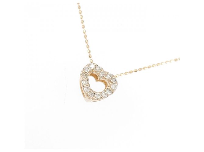 Autre Marque Collana Cuore di Diamante Au750 Rosa - vista 3