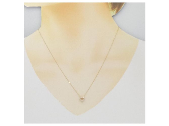Autre Marque Collana Cuore di Diamante Au750 Rosa - vista 6