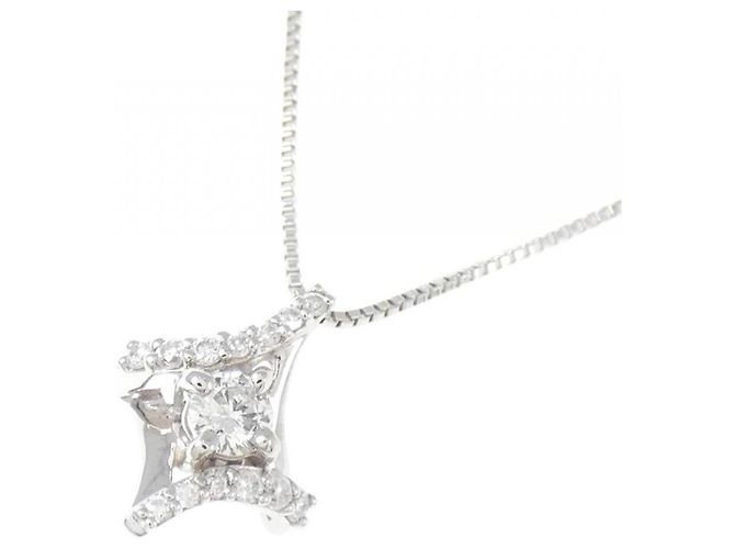 Autre Marque Collana in oro bianco Au750 e diamanti Argento - vista 3