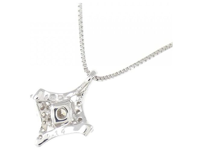 Autre Marque Collana in oro bianco Au750 e diamanti Argento - vista 4