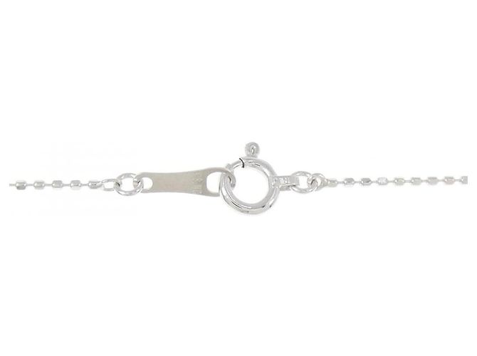 Autre Marque Collana Pesce in Oro Bianco Au750 e Diamanti Argento - vista 5