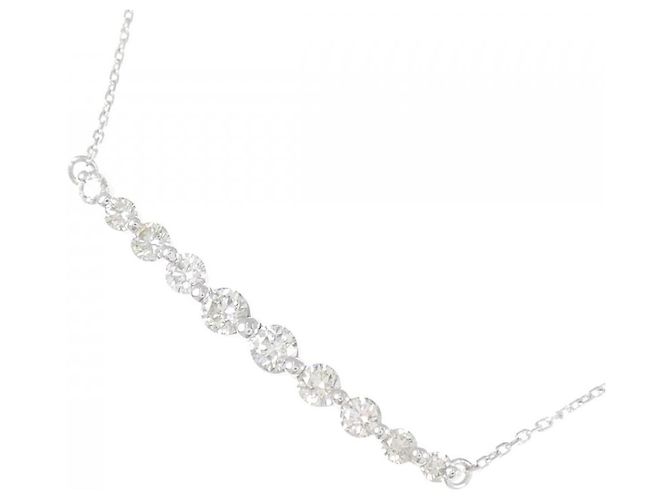 Autre Marque Collana in oro bianco Au750 e diamanti Argento - vista 3