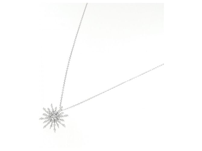 Autre Marque Collana in oro bianco Au750 e diamanti Argento - vista 2