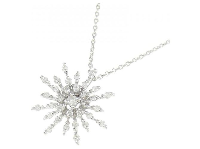 Autre Marque Collana in oro bianco Au750 e diamanti Argento - vista 3