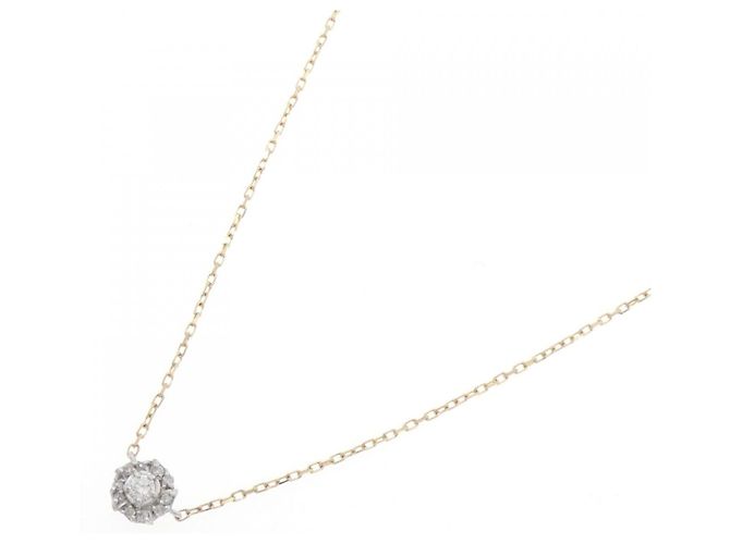 Autre Marque Collana in oro bianco Au750 e oro giallo Au750 con diamanti D'oro - vista 2
