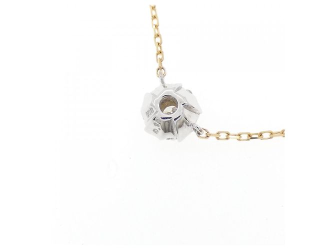 Autre Marque Collana in oro bianco Au750 e oro giallo Au750 con diamanti D'oro - vista 4