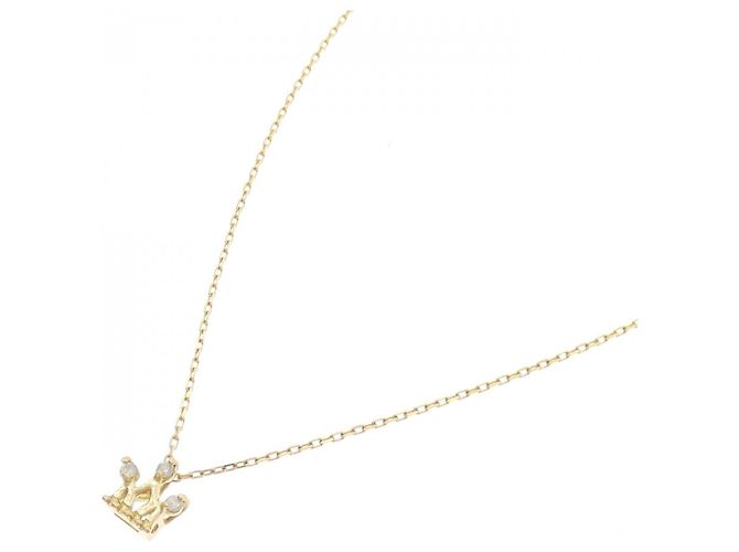 Autre Marque Collana Crown in Diamante Au750 D'oro - vista 2