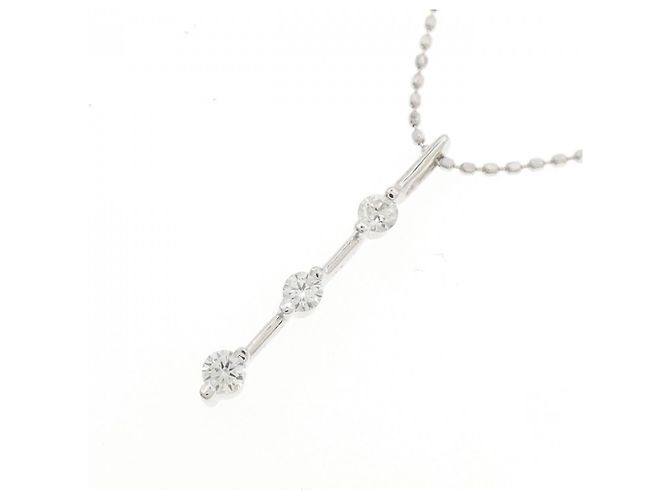 Autre Marque Collana in oro bianco Au750 e diamanti Argento - vista 3