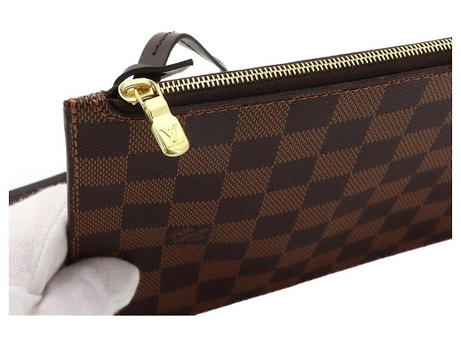 Pochette borsa Louis Vuitton Damier Neverfull Damier ebene - vista 7