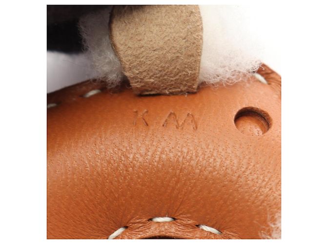 Accessorio Buddy Charm Gold Hermès Marrone Bianco - vista 4