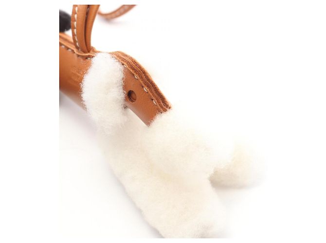 Accessorio Buddy Charm Gold Hermès Marrone Bianco - vista 6