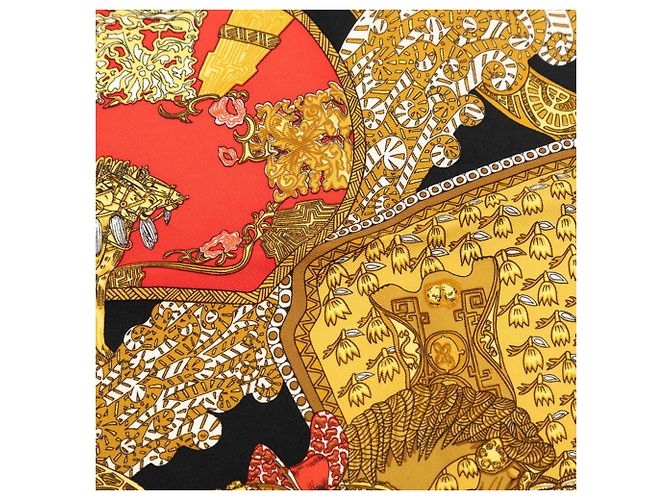 Hermès Sciarpa Hermes Carre 45 ART des STEPPES Nero Multicolore - vista 4