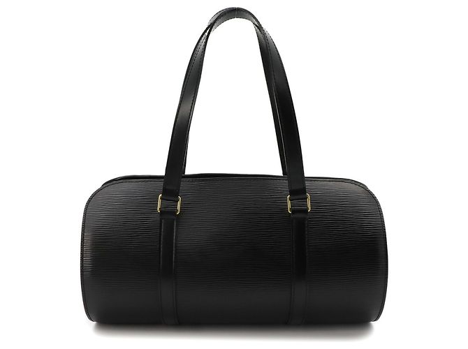 Borsa Louis Vuitton Epi Soufflot Nero - vista 3