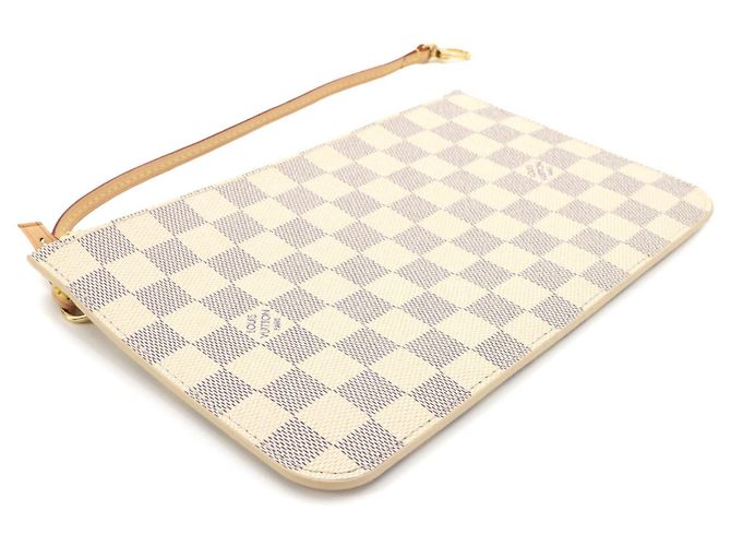 Pochette borsa Louis Vuitton Damier Azur Beige - vista 3