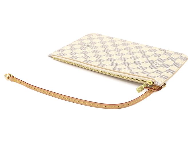 Pochette borsa Louis Vuitton Damier Azur Beige - vista 4
