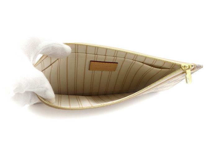 Pochette borsa Louis Vuitton Damier Azur Beige - vista 5