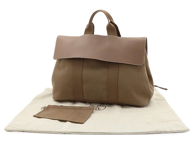Hermès Borsa Hermes Valparaiso MM Beige - vista 2