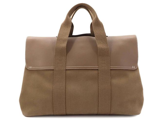 Hermès Borsa Hermes Valparaiso MM Beige - vista 3