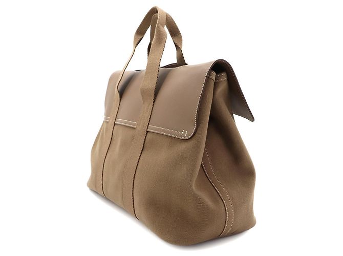 Hermès Borsa Hermes Valparaiso MM Beige - vista 4