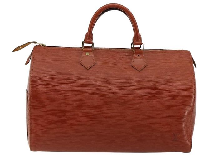 Louis Vuitton Speedy Epi Leather 35 Marrone - vista 2