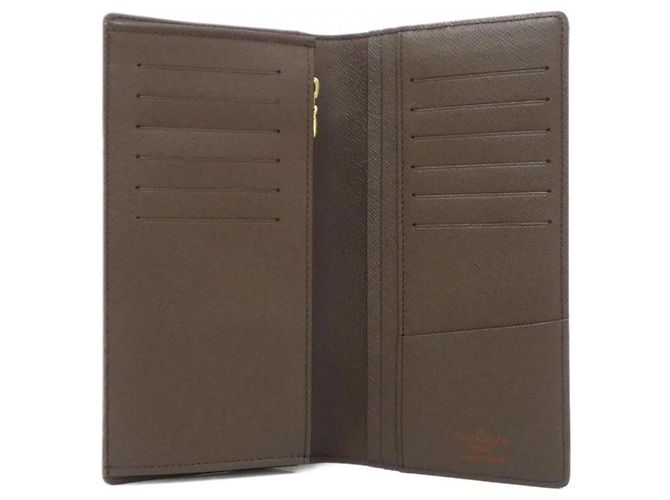 Louis Vuitton Damier Portefeuille Brazza Wallet Marrone - vista 3