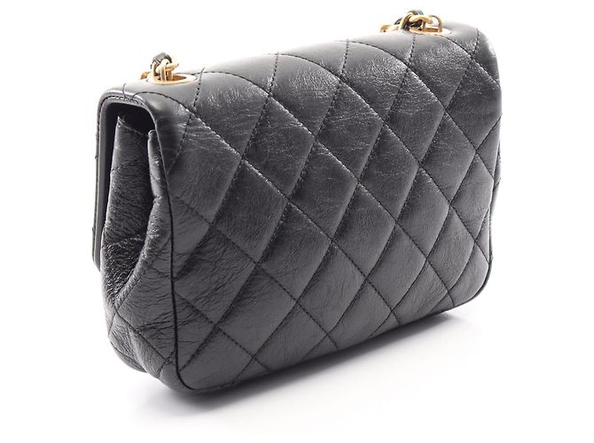 Borsa a tracolla Chanel in pelle matelassé nera Nero - vista 2