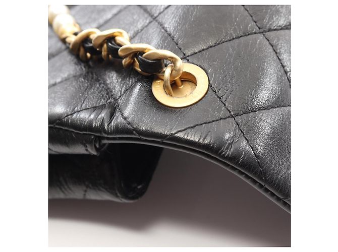 Borsa a tracolla Chanel in pelle matelassé nera Nero - vista 6