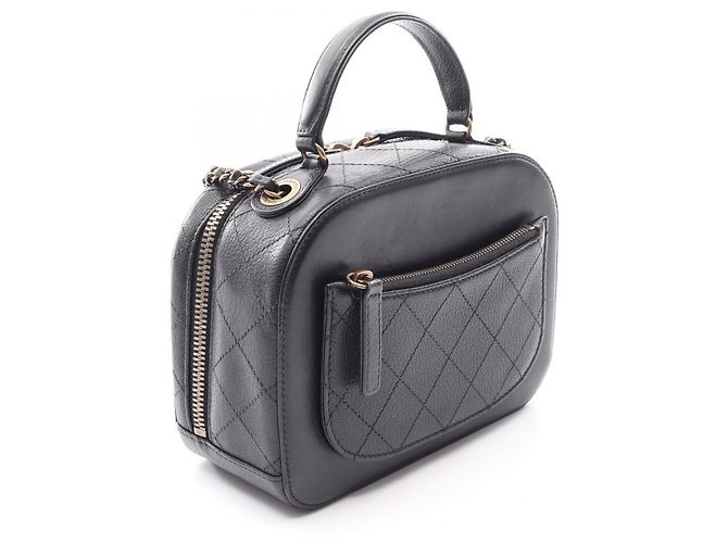 Vanity Beauty Case Matelassé Chanel Nero - vista 2