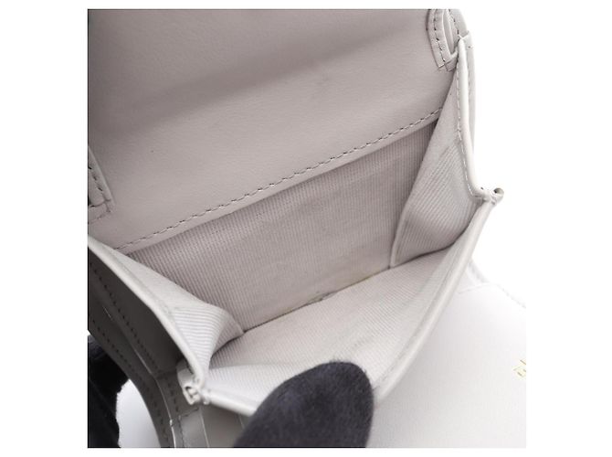 Cartera tríptico matelassé gris Chanel Castaño - vista 4
