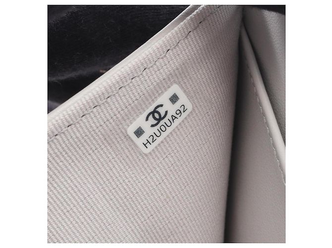 Cartera tríptico matelassé gris Chanel Castaño - vista 7