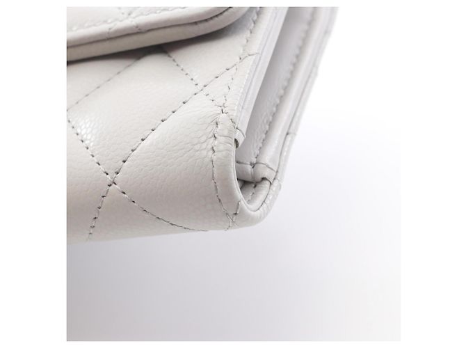 Cartera tríptico matelassé gris Chanel Castaño - vista 9