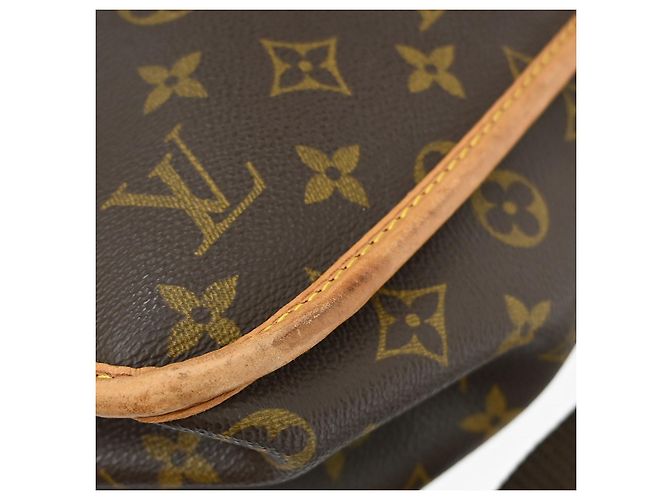 Louis Vuitton Sac Gibeciere Messenger Bag Monogram Canvas GM Marrone - vista 7