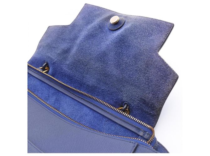 Céline Borsa Celine Belt Bag Mini - Borsa in pelle blu - vista 12