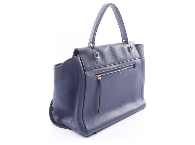 Céline Borsa Celine Belt Bag Mini - Borsa in pelle blu - vista 2