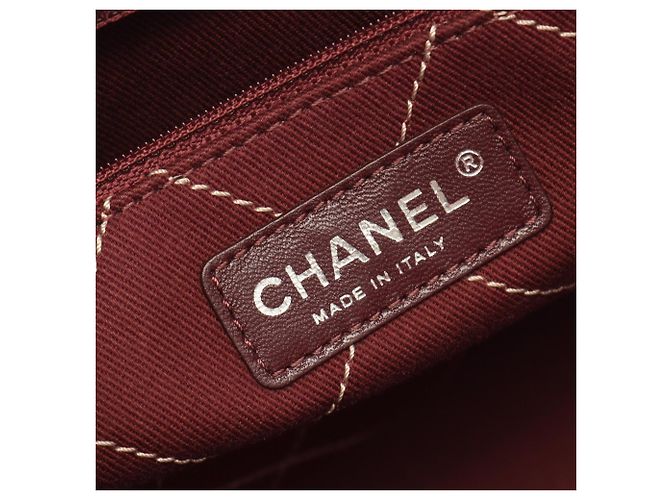 Borsa Tote Chanel Wild Stitch Beige - vista 4