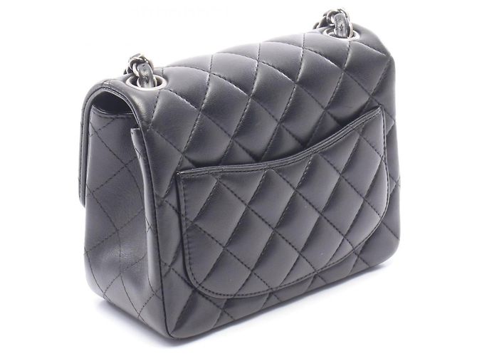 Borsa a Spalla Chanel Mini Matelassé Nero - vista 2