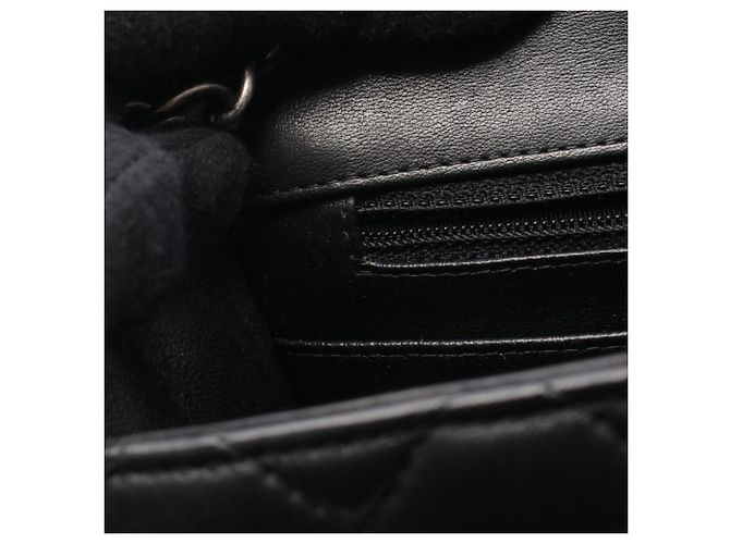 Borsa a Spalla Chanel Mini Matelassé Nero - vista 7