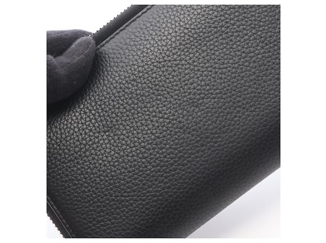 Portafoglio lungo in pelle nera Christian Dior Nero - vista 9