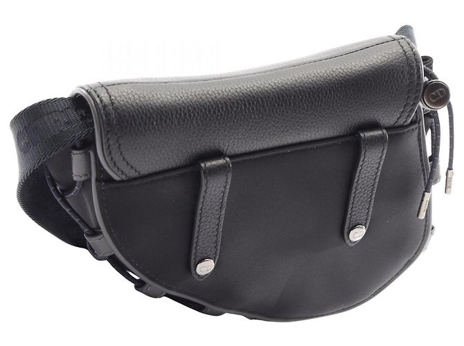 Borsa Saddle Mini Christian Dior a tracolla Nero - vista 2