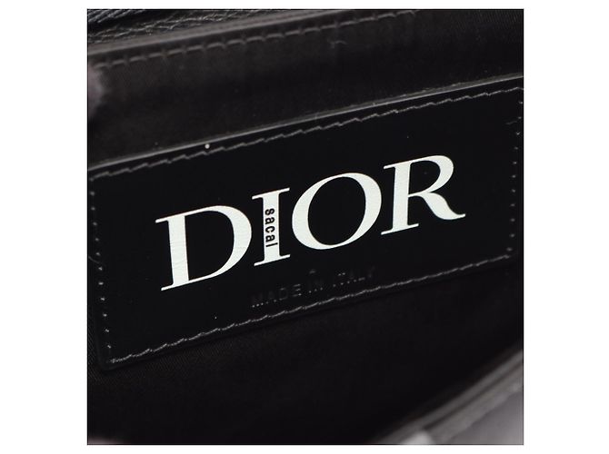Borsa Saddle Mini Christian Dior a tracolla Nero - vista 4