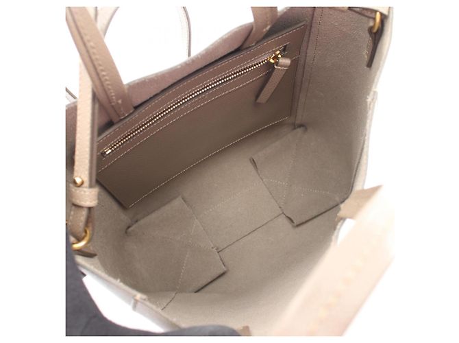 Cabas Céline Borsa Tote 2-Way Celine Vertical Small Beige - vista 3
