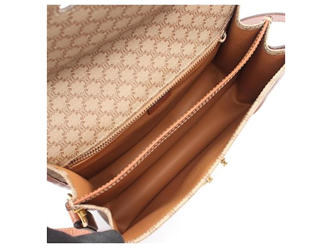 Céline Borsa a Spalla Celine Macadam Marrone Beige - vista 3