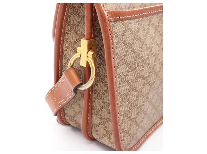 Céline Borsa a Spalla Celine Macadam Marrone Beige - vista 7