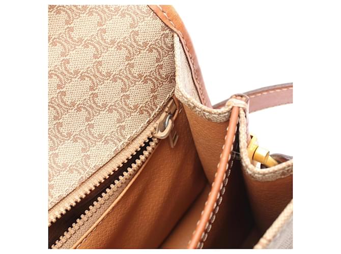 Céline Borsa a Spalla Celine Macadam Marrone Beige - vista 8