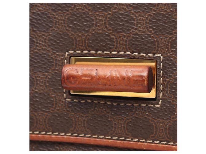 Céline Borsa a Spalla/Borsa a Mano Celine Macadam Marrone - vista 8